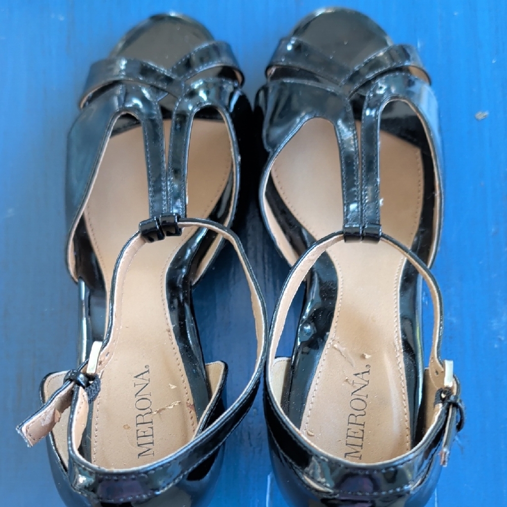 Merona Glossy Black Women's Sandals